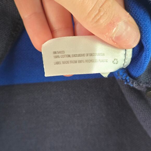 Y2K Style GAP Polo Boys Blue Striped Polo Size S - Picture 6 of 8